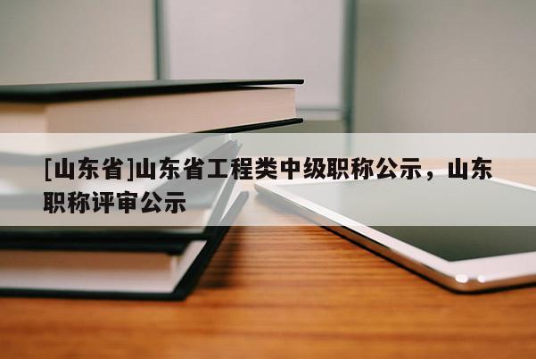[山东省]山东省工程类中级职称公示，山东职称评审公示