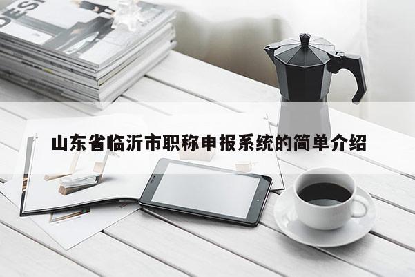 山东省临沂市职称申报系统的简单介绍