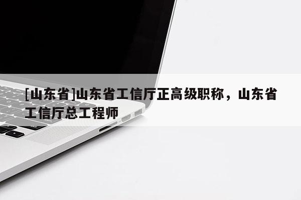 [山东省]山东省工信厅正高级职称，山东省工信厅总工程师
