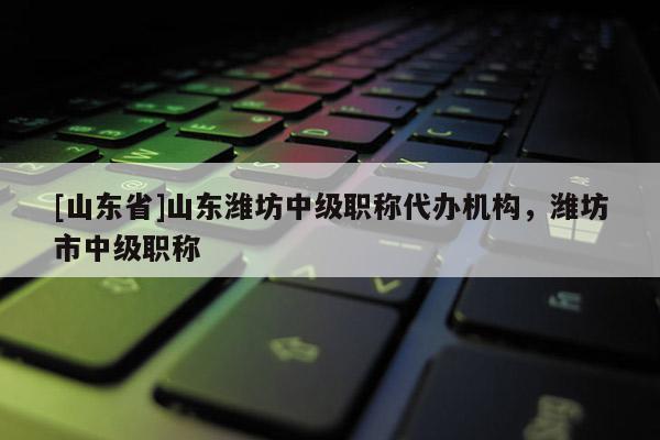 [山东省]山东潍坊中级职称代办机构，潍坊市中级职称
