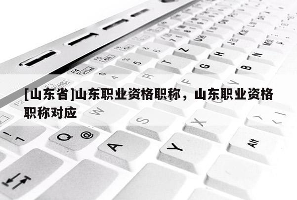 [山东省]山东职业资格职称，山东职业资格职称对应