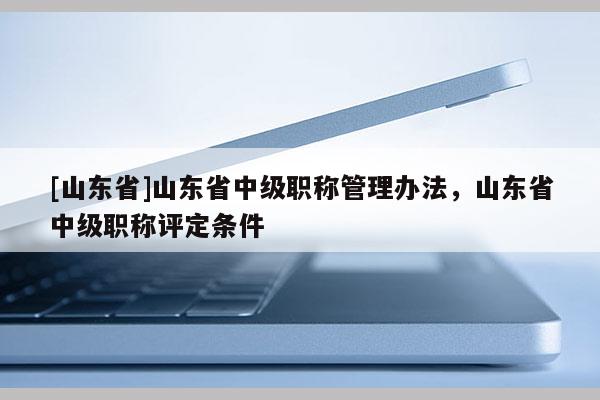 [山东省]山东省中级职称管理办法，山东省中级职称评定条件