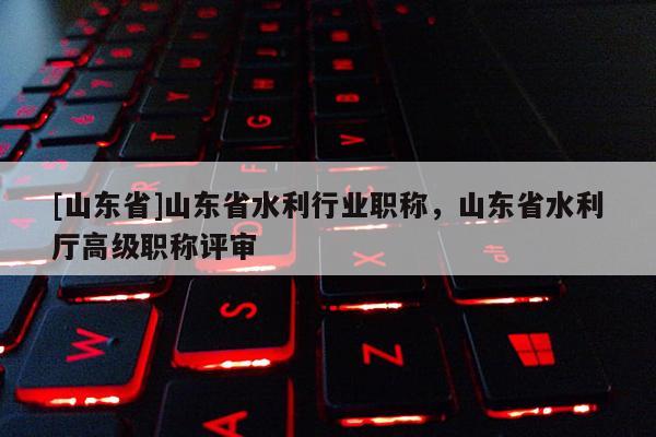 [山东省]山东省水利行业职称，山东省水利厅高级职称评审